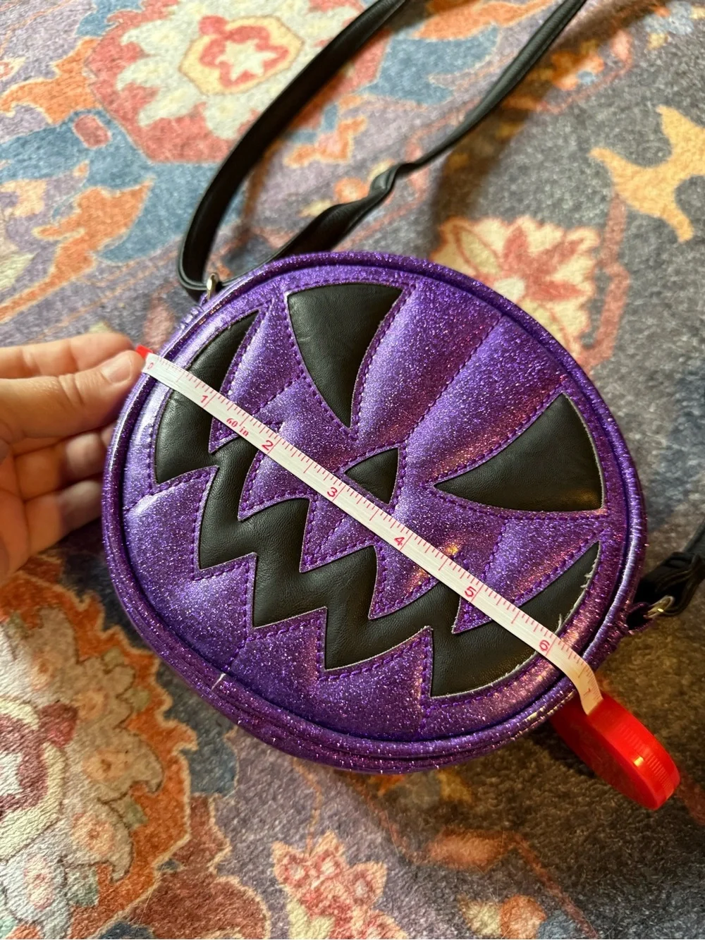 Pumpkin Kult Love Pain and Stitches Mini Pumpkin Crossbody Bag